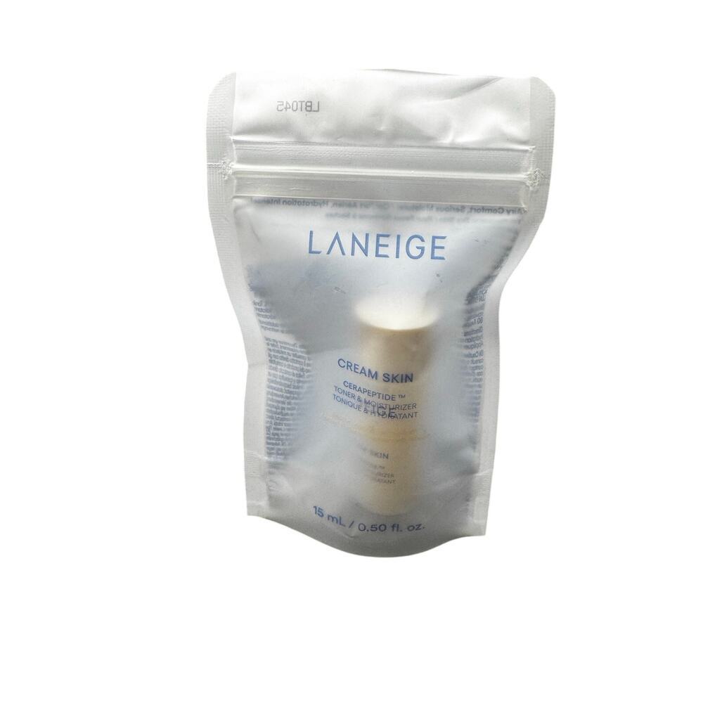 NWT Laneige Cream Skin Toner & Moisturizer SMALL TRAVEL SIZE 15mL